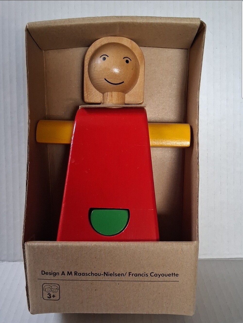 Ikea Mula Wood Puzzle Stackable Vintage Doll New In Box